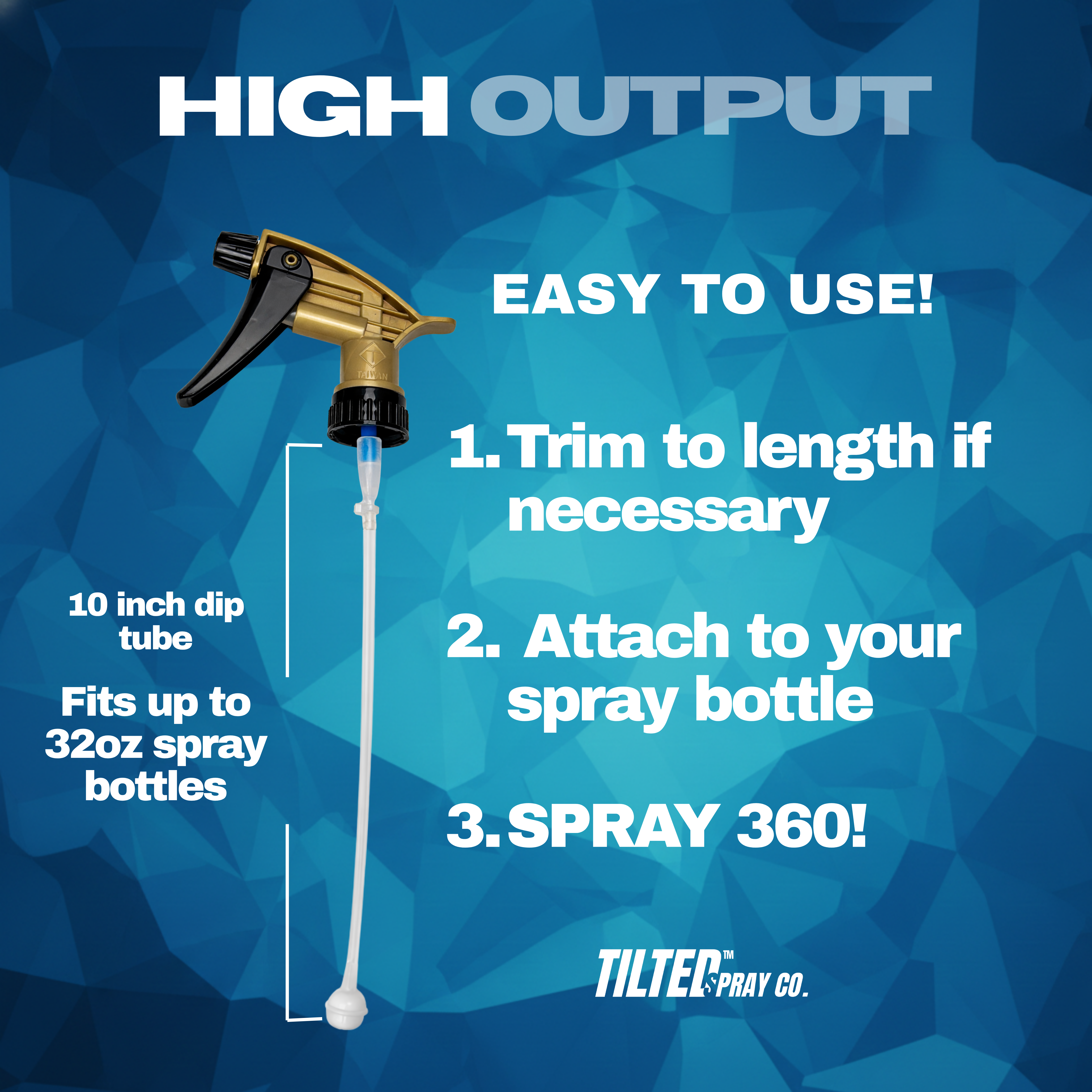TILTED™ 360 Spray Bottle.