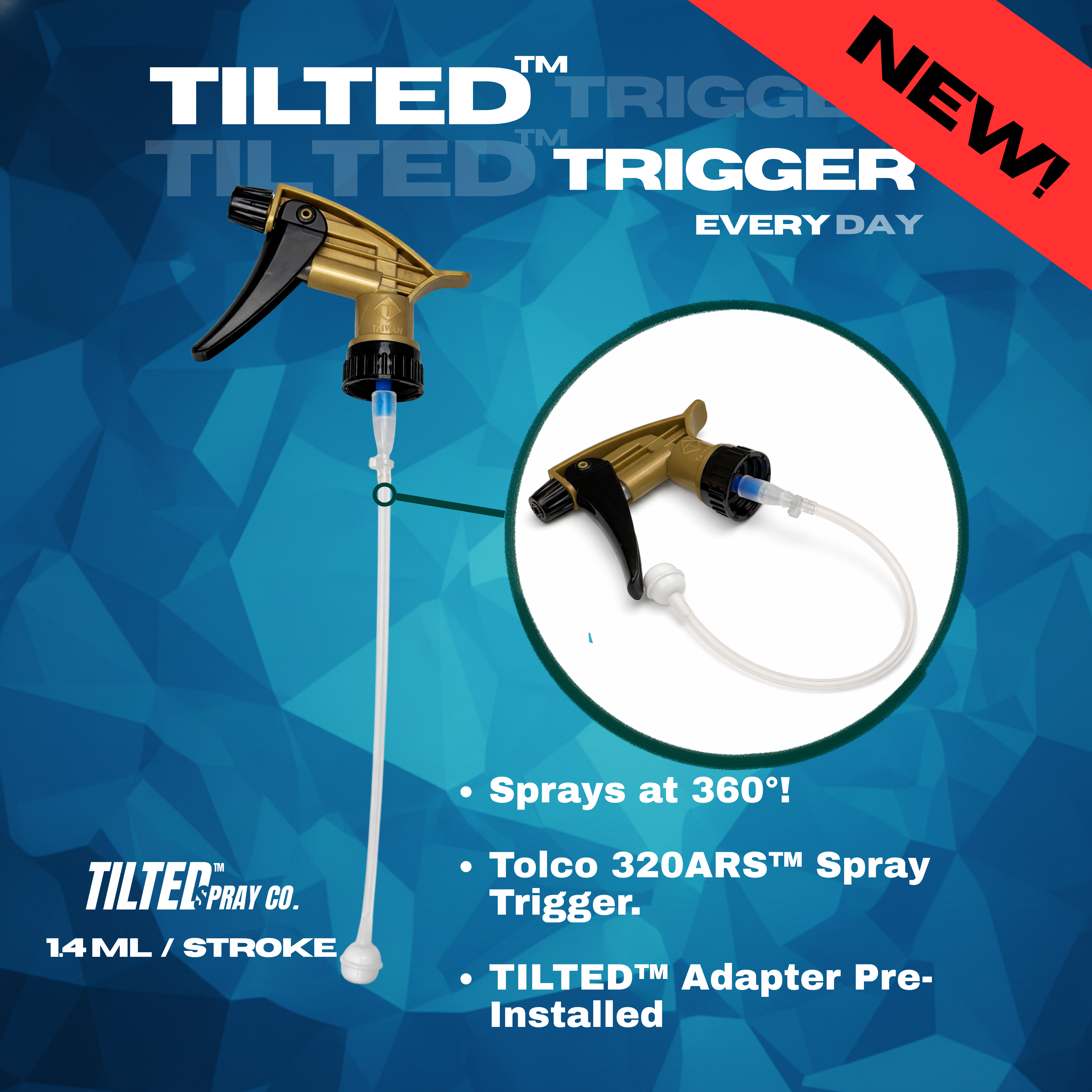 TILTED™ 360 Spray Bottle.