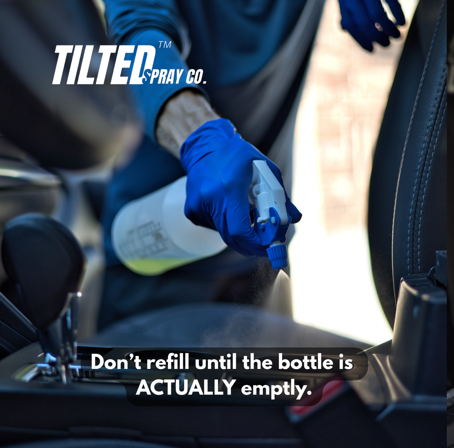 Tilted 360 Spray Bottle Adapter - Turn Any Spray Bottle Into a 360 Sprayer!