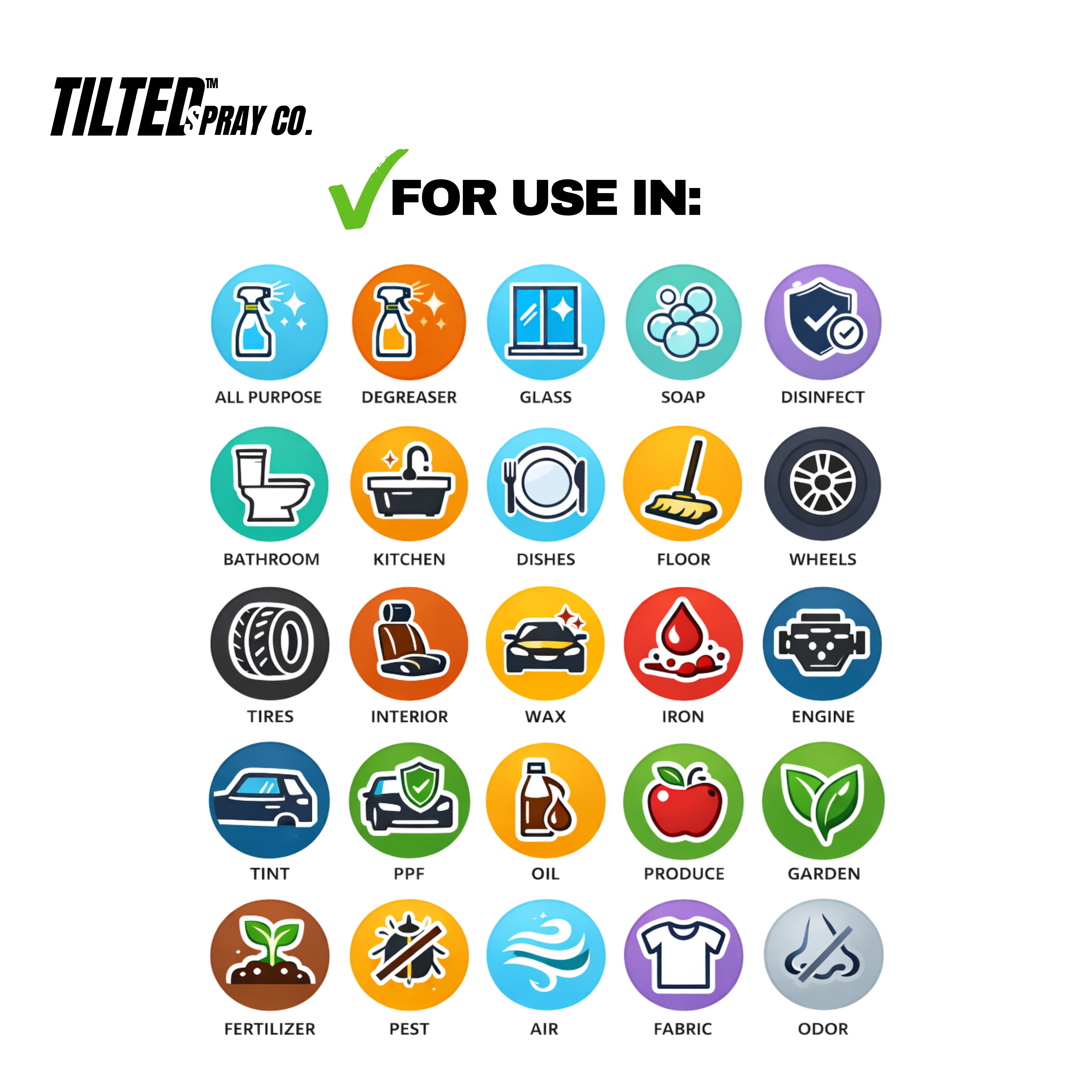 TILTED™ 360 Spray Bottle.