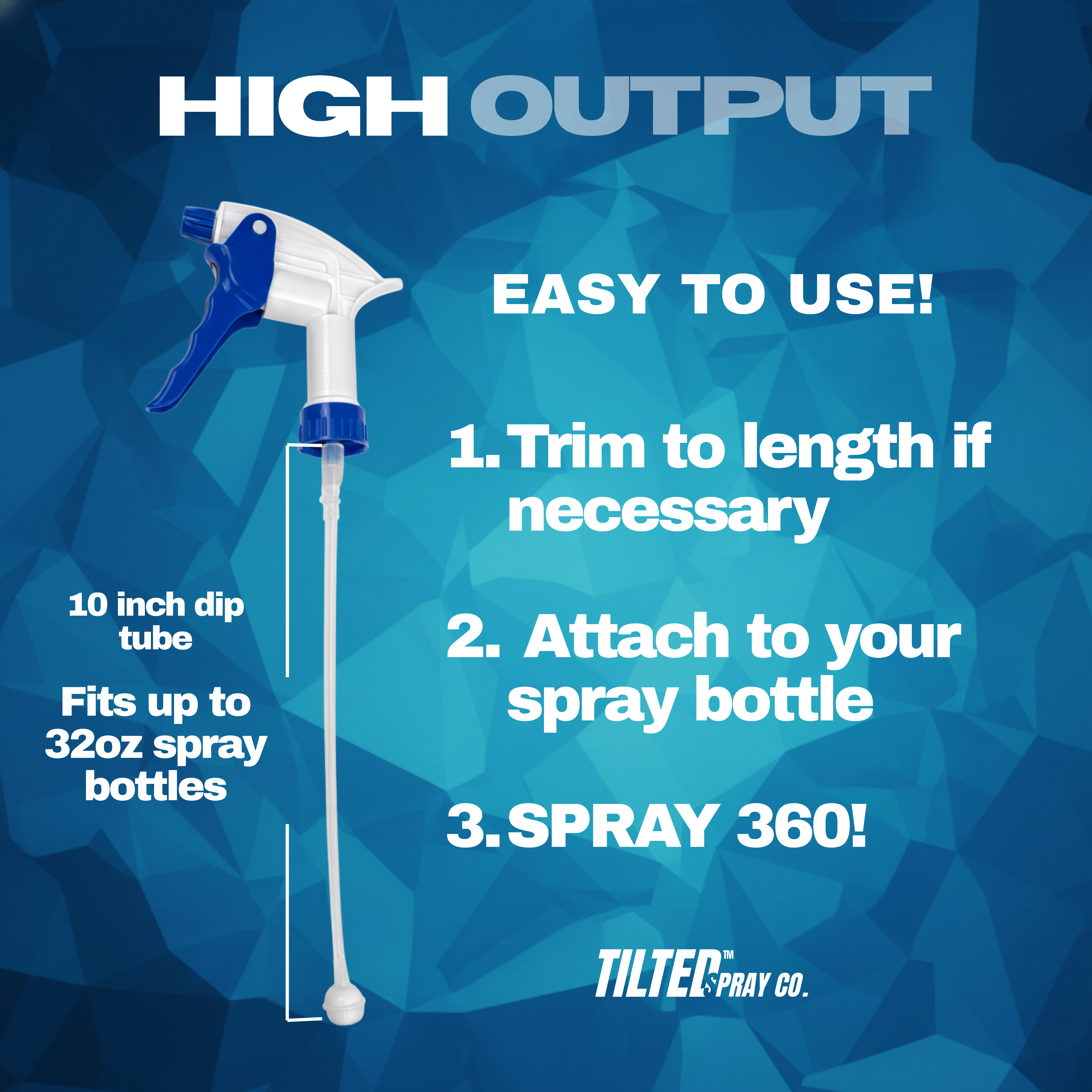 TILTED™ 360 Trigger Sprayer - High Output