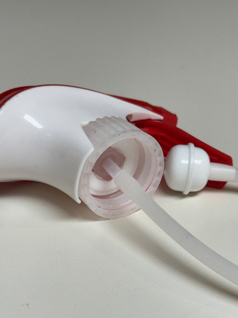 This is what it will look like with most cheaper sprayer heads like Windex, Dollar Store, etc.